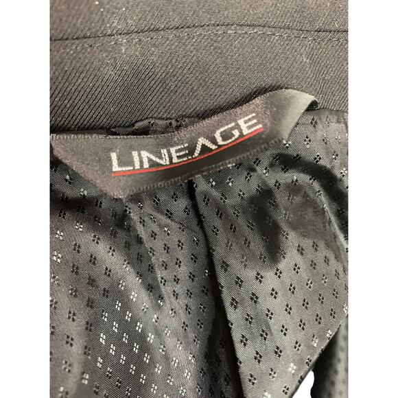 48R Lineage Mens Black Suit Coat Jacket Single Breasted - Picture 6 of 9